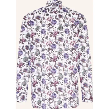 Olymp Pánská Košile Luxor Comfort Fit, bílá / fialová / tmavě...