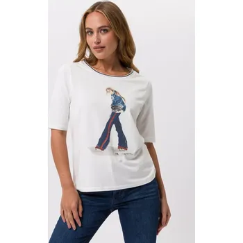 Dámské tričko TUZZI RED EDITIO dámské triko bílé s potiskem