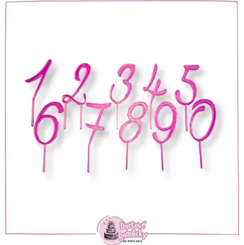 Číslo vzor 7 dle výběru - plastový zápich - Modrá / 3