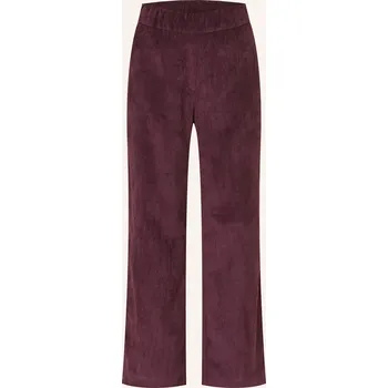 Mac Dámské Manšestrové Culotte Kalhoty Chiara, tmavě červená, 44