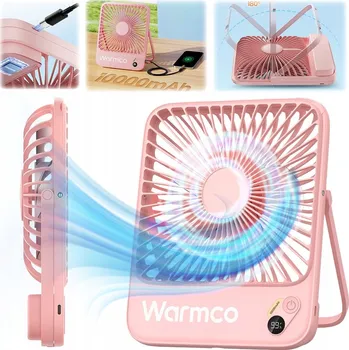 Domácí ventilátor USB ventilátor Tichý mini bivakovací stolní ventilátor chlazení 10000 mAh