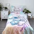 Povlečení Jerry Fabrics Lilo a Stitch Leaves 140 x 200, 70 x 90 cm zipový uzávěr