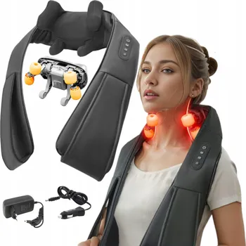 Masážní přístroj MASÁŽ / SHIATSU 3D MASÁŽNÍ PŘÍSTROJ NA KRK MASÁŽNÍ PŘÍSTROJ č. 1 v Polsku
