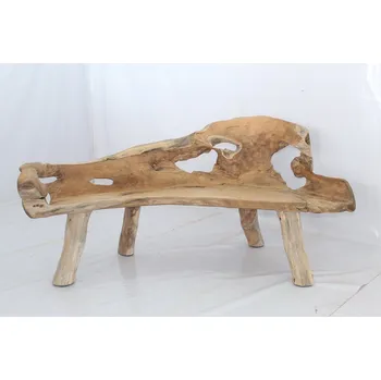 Zahradní lavice Masivní lavice z teakového dřeva Leonardo VI