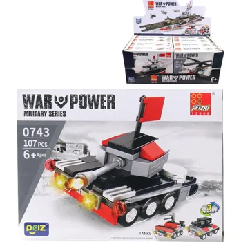 ostatní stavebnice Stavebnice army vojenská technika 90-107 dílků 8 druhů