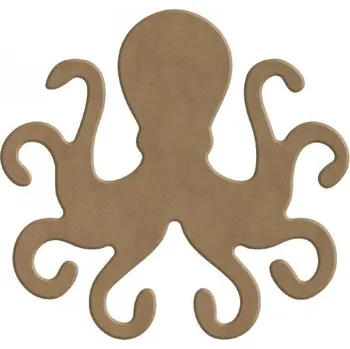 Výtvarná sada Dřevěný výřez k dekoraci Gomille, 14 cm – chobotnice malá