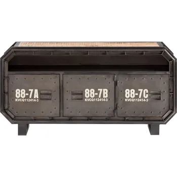 Televizní stolek TV stolek z masivu Rage - mango+kov