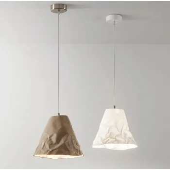 Závěsná svítidla moderní Crumple - bílá