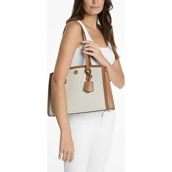 Módní doplněk Kabelka Michael Kors md Chantal tote logo vanilla