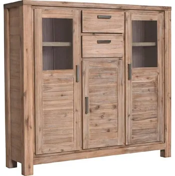 Příborník do zásuvky Robustní příborník/vitrína z masivní akácie Sakura