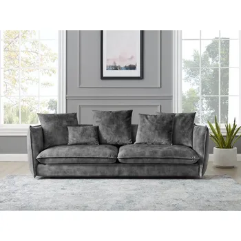 Pohovka Pohovka Cocooning 225cm šedá samet