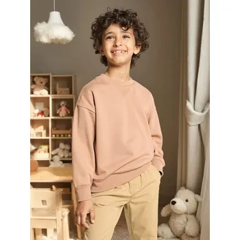 Chlapecká mikina Sinsay - Mikina s kulatým výstřihem - hnědá - 291DN-84X - 291DN-84X-116