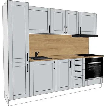 Kuchyňská linka Kuchyňská linka 240 cm PASTEL šedá