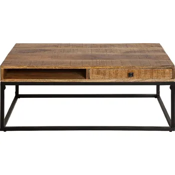 Konferenční stolek Stolek konferenční z mangového dřeva Iron craft 100 cm