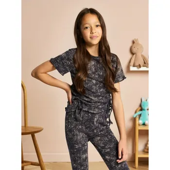 Dívčí oblečení Sinsay - Tričko s vázáním na bocích - šedá - 088FA-86X - 088FA-86X-146