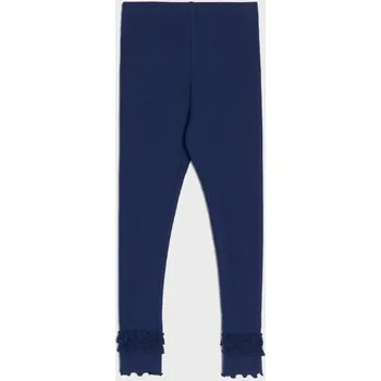 Dívčí kalhoty Sinsay - Žebrované legíny - námořnická modrá - 625AF-59X - 625AF-59X-98