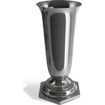 Plastová váza grafit 150 mm