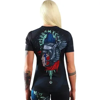 Rashguard Dámský rashguard Ground Game VALKYRIA - krátký rukáv Velikost: M