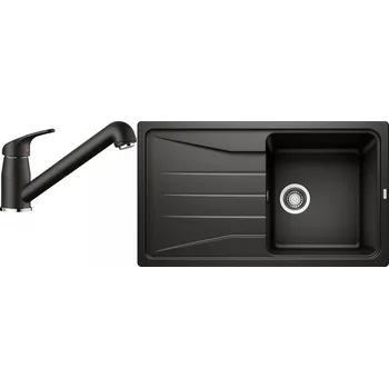 Granitový dřez Set RS Blanco Sona 5 S + Blanco Daras-S (bílá + bílá)