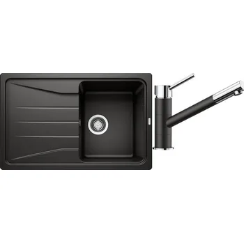 Granitový dřez Set 08-C Blanco Sona 45 S + Blanco Kano (bílá + bílá)