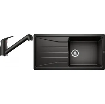 Granitový dřez Set RS Blanco Sona XL 6 S + Blanco Daras-S (bílá + bílá)