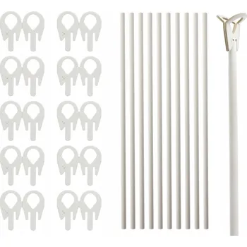 Balónek Papírové tyčky s držáky na balónky, 10 ks