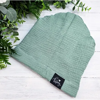 Šátek Kulišárny Mušelínový šátek MENTOL Obvod hlavičky: 49-51