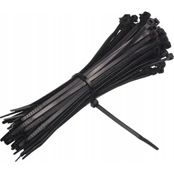 Organizace kabelů STAHovací PÁSKY 370 X 3,6 MM ČERNÉ PLASTOVÉ 100 KS STAHOVACÍ PÁSKY