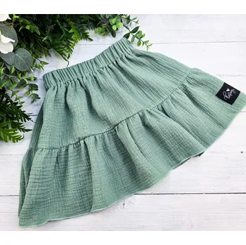 Dívčí sukně Kulišárny Mušelínová sukýnka MENTOL VELIKOST: 110