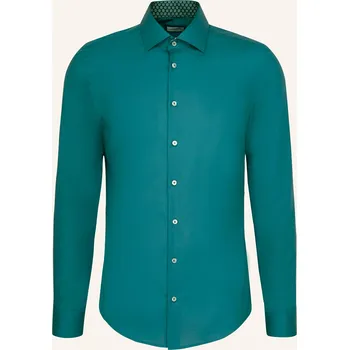 Pánská košile Seidensticker Pánská Košile Shaped Fit, petrolejová, 42