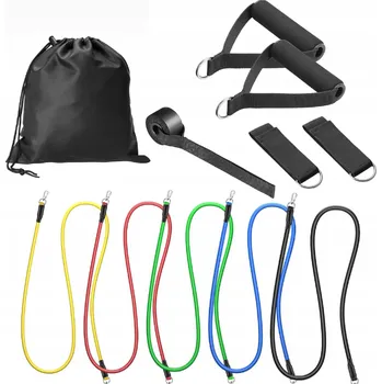 Odporové gumy na cvičení, tréninková sada 5 ks