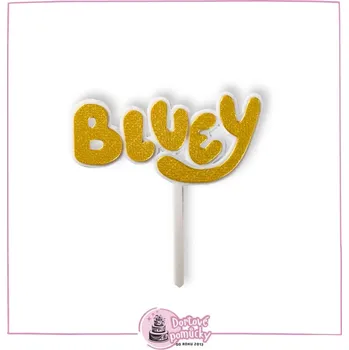 Bluey logo - plastový zápich - Bílá