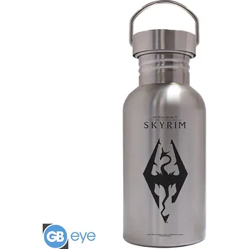 Láhev SKYRIM - Canteen Steel Bottle - Seal of Akatosh - 500 ml