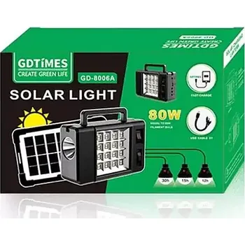Venkovní osvětlení Solární osvětlení GDTIMES GD-8006A