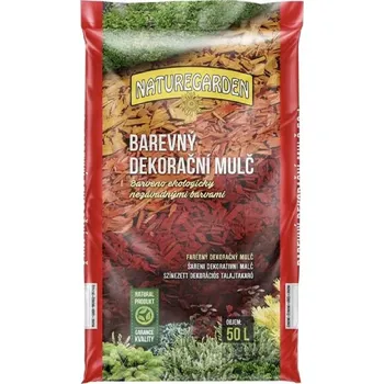 NATUREGARDEN | Barevný Dekorativní mulč červený - 50 l, KEG 63133