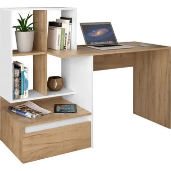 Psací stůl Pracovní stůl NEO - dub artisan/bílá