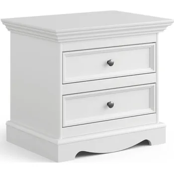Noční stolek Belluno Elegante noční stolek z masivu bílý