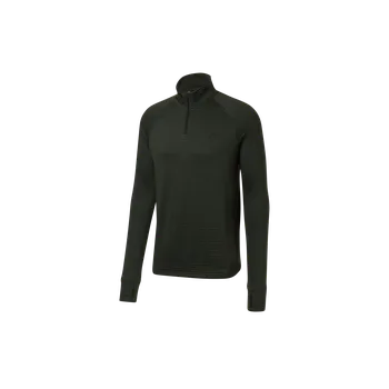 Pánské tričko CRIVIT Pánské funkční triko s dlouhými rukávy (tmavě zelená, S (44/46))