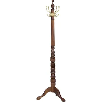 Věšák Anglický stojatý věšák Windsor hnědý masiv mahagon