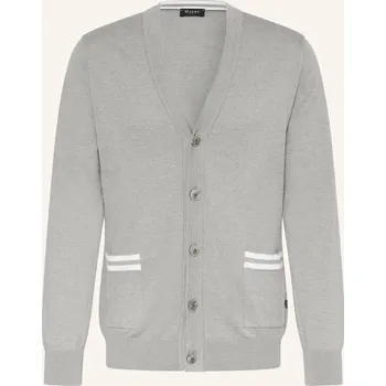 Pánský svetr Maerz Muenchen Pánský Pletený Kardigan, světle šedá, XL