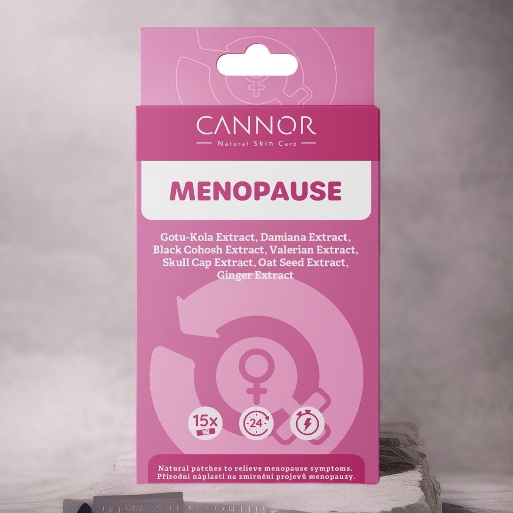 Menopauza - přírodní náplasti na zmírnění projevů menopauzy (15 ks)