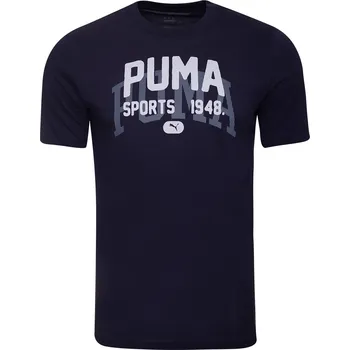 Pánské tričko Puma GRAPHIC Varsity Tee New Navy 688035 16 M Velikost: XL