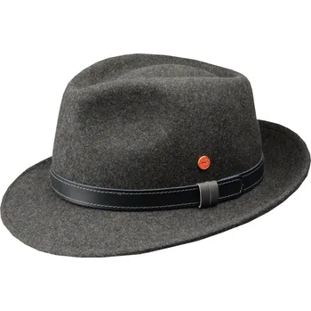 Klobouk Cestovní nemačkavý voděodolný šedý klobouk Mayser - Denver Traveller Velikost: 61 cm (XL)