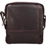 Pánská kožená taška přes rameno Greenwood Monte - tmavě hnědá