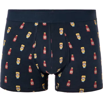Boxerky Celio Boxerky Mikokechup 1168894 Tmavě modrá S