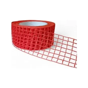 Stuha Jutavá stuha klasik 5 cm tmavě oranžová