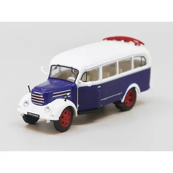 autíčko DeAgostini Robur Garant 1:72 - Kultovní autobusy minulé éry časopis s modelem #11 Robur Garant - kovový model auta 1/72