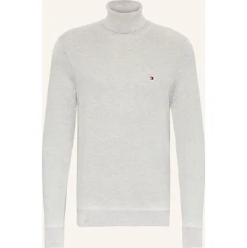 Oblečení a móda Tommy Hilfiger Pánský Svetr S Rolákem, světle šedá, L