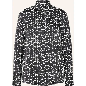 Dámská halenka Eterna Dámská Košilová Halenka Ze Saténu, černá / režná, 36