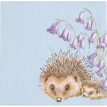 Papírový ubrousek Papírové ubrousky Wrendale Designs, 33 x 33 cm – ježek